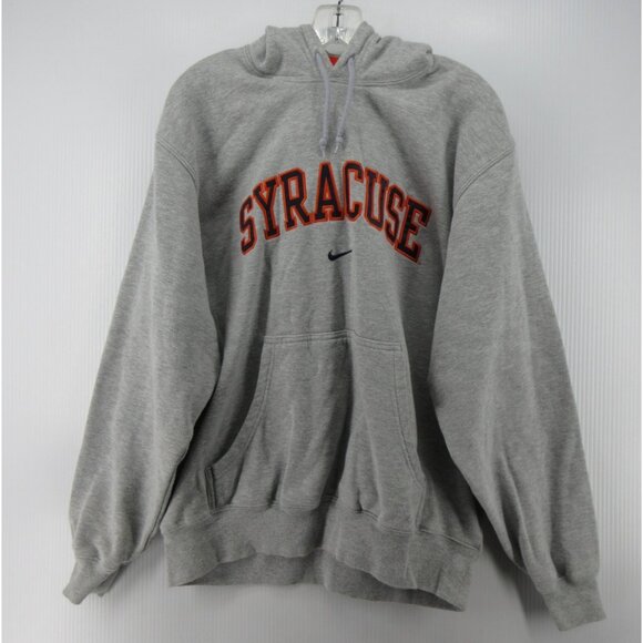 VINTAGE Syracuse Orange Sweatshirt Medium Nike Center Swoosh Y2K NCAA